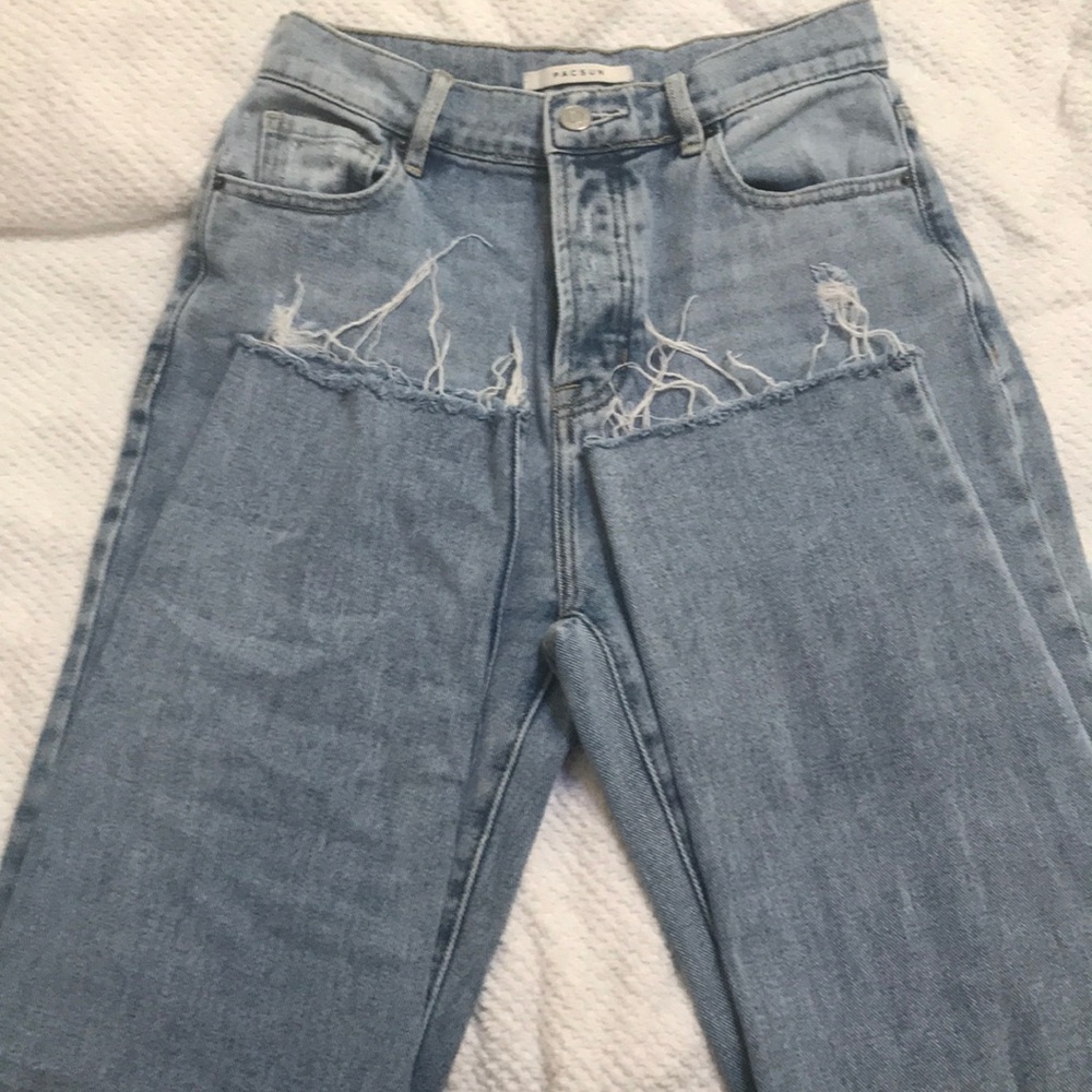PacSun high rise straight leg denim size 25